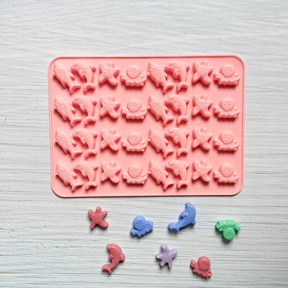 32-Cavity Ocean Starfish 335 Soap Mold Chocolate Cookie Mold Cake Mold Ice Cream Candy Silicone Mold