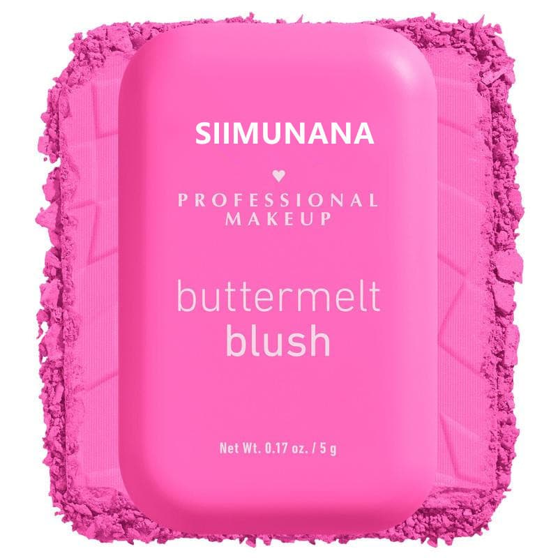 Cross-border TEMU Best-selling Butter Moisturizing Blush Natural Makeup Highlight Contour Expanding Color Long-lasting Matte Rouge Blush