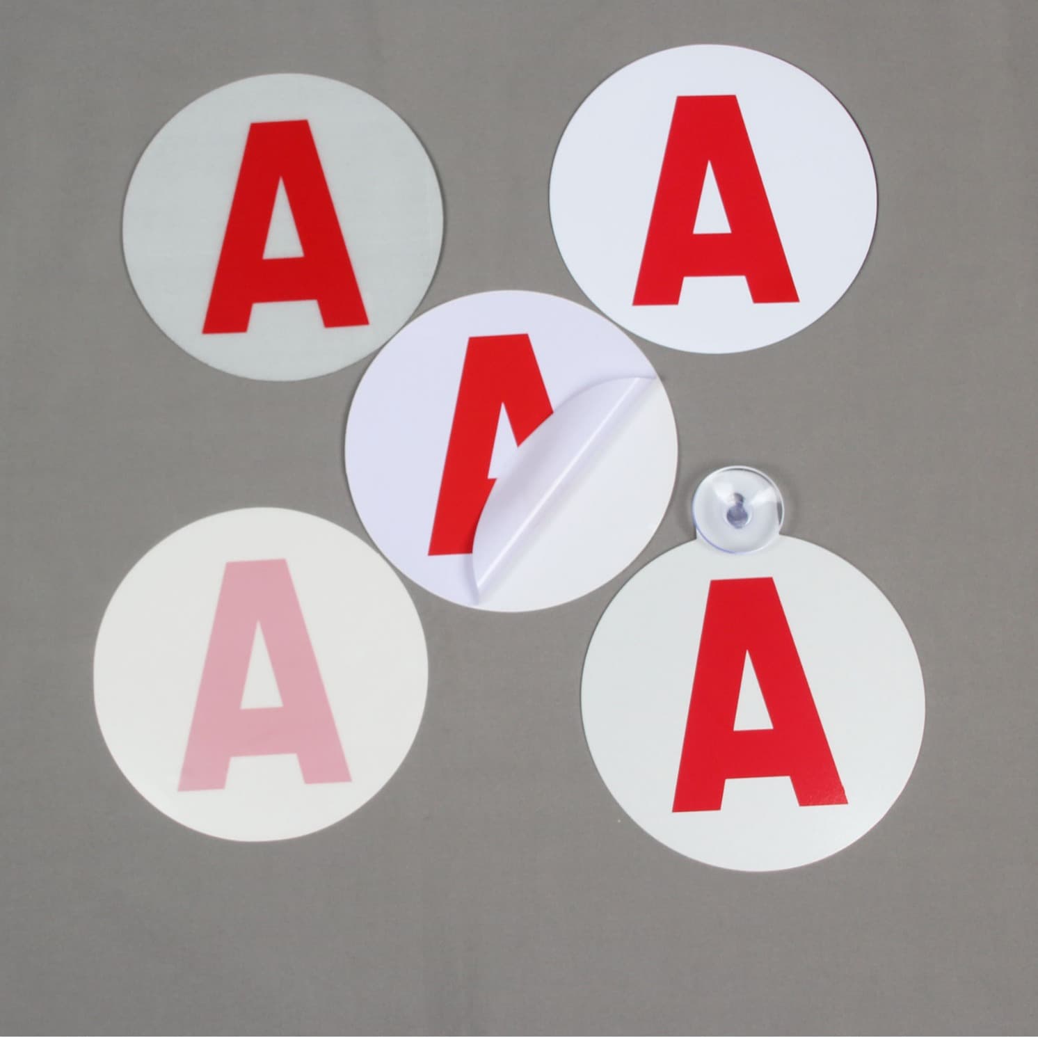 France Novice Car Sticker - Static Red A Sticker, Reflective Suction Cup Car Sticker, Magnetic A Sticker, France Beginner A Letter Sticker