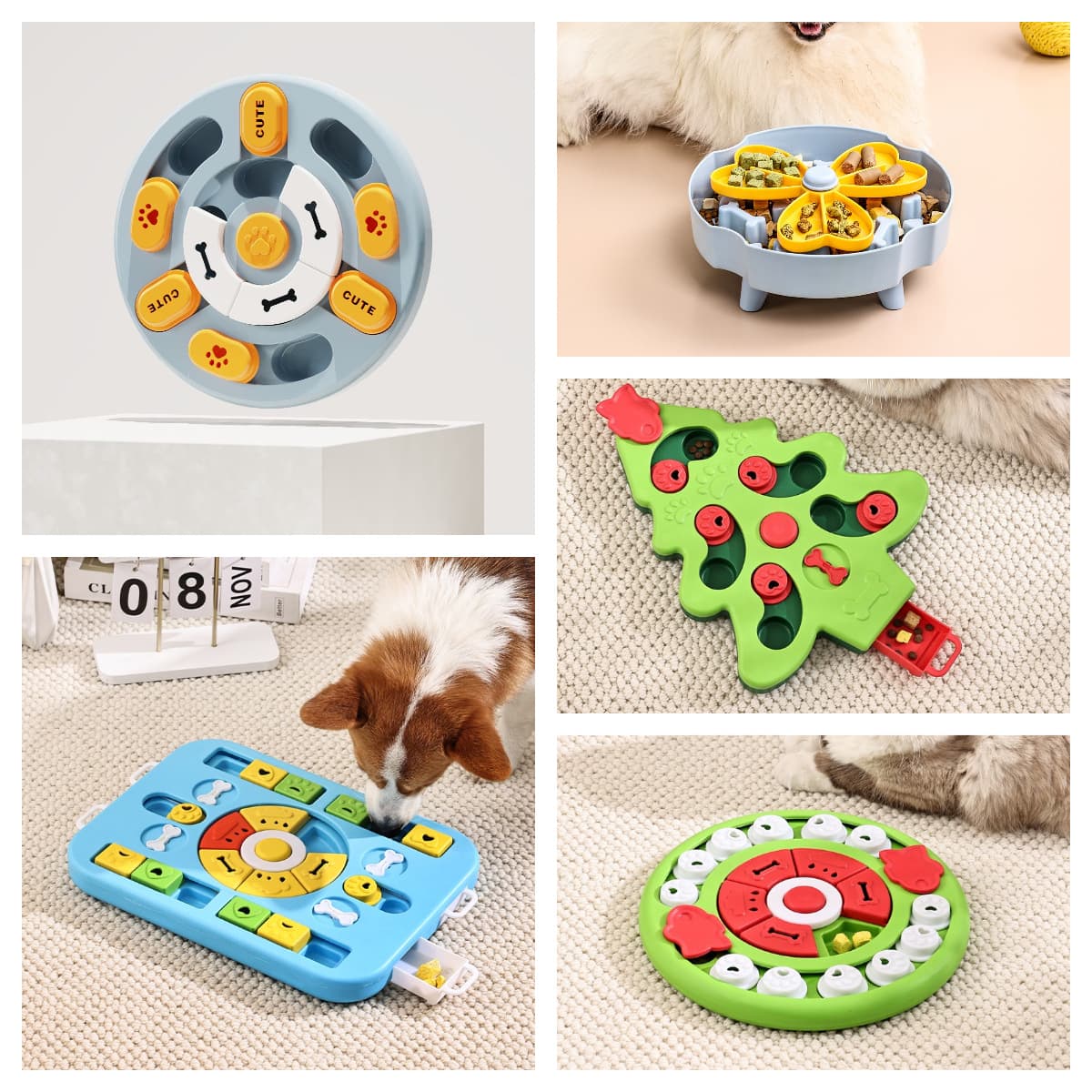 Amazon's New Dog Puzzle Toy Feeder, Anti-Choking Training Bowl, Slow Feeder Bowl, Dog Bowl, Dog Basin, Pet Supplies