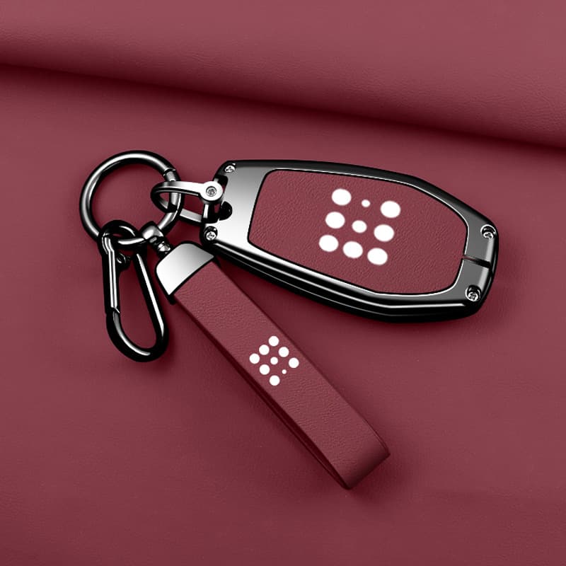 Key Case for 2025 Landian E5 PLUS, Full Metal Protective Cover for 23-24 Landian E5 Remote Key, All-Inclusive Snap-On