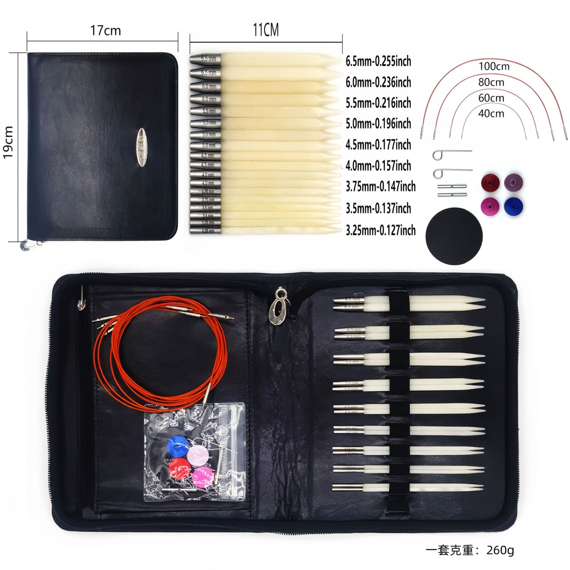 Circular Knitting Detachable Needle DIY Kit Tools for Sweater Knitting and 3D Weaving
