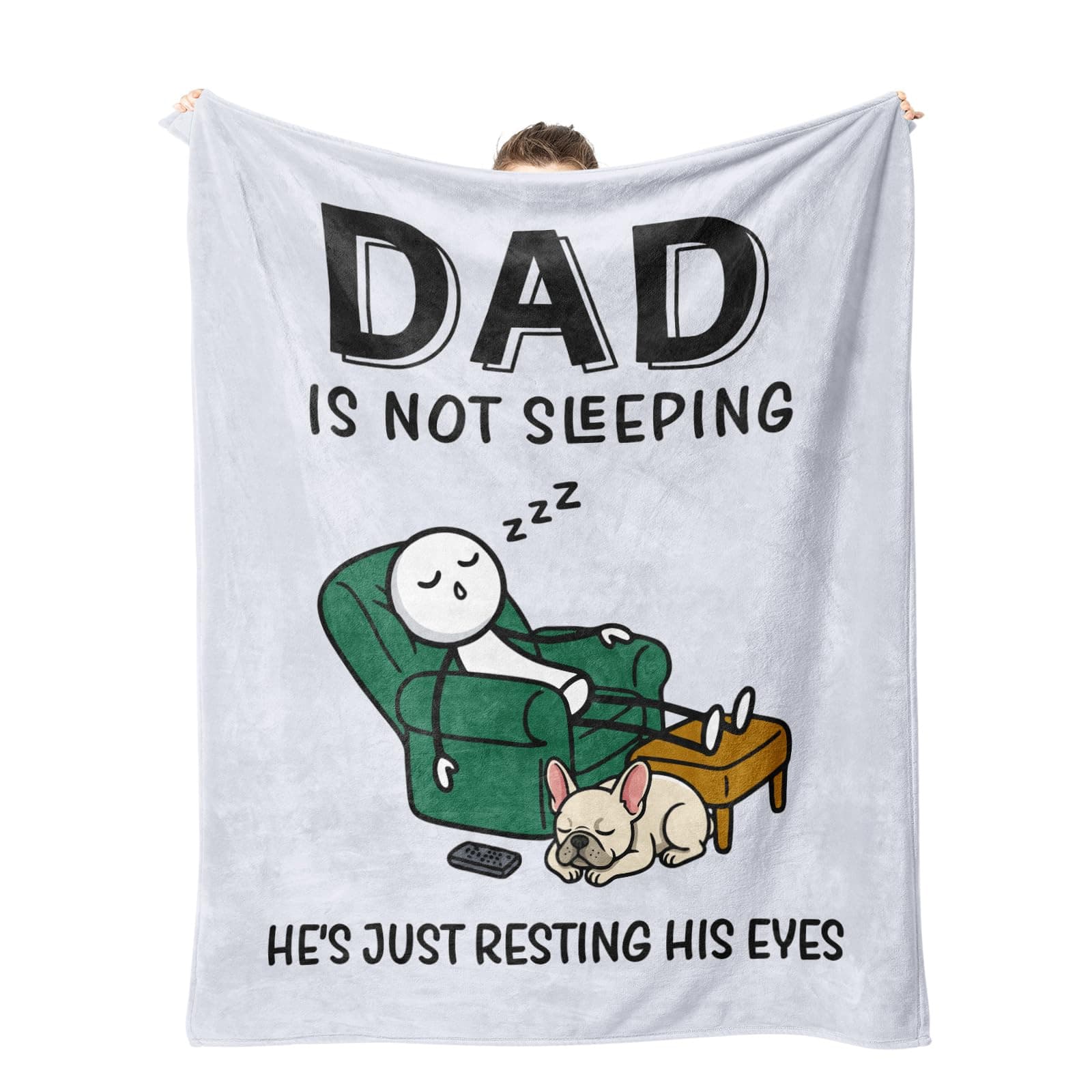 Gift for Dad Soft Flannel Blanket Warm Home Essential Throw Blanket Holiday Gift