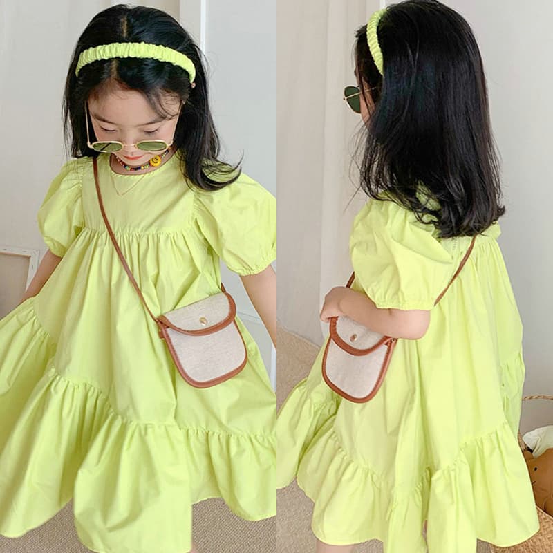 Girls' Short-Sleeve Irregular Dress Princess Dress 26 Summer New Style Foreign Trade Children's Clothing Wholesale 3-8 Years Old
