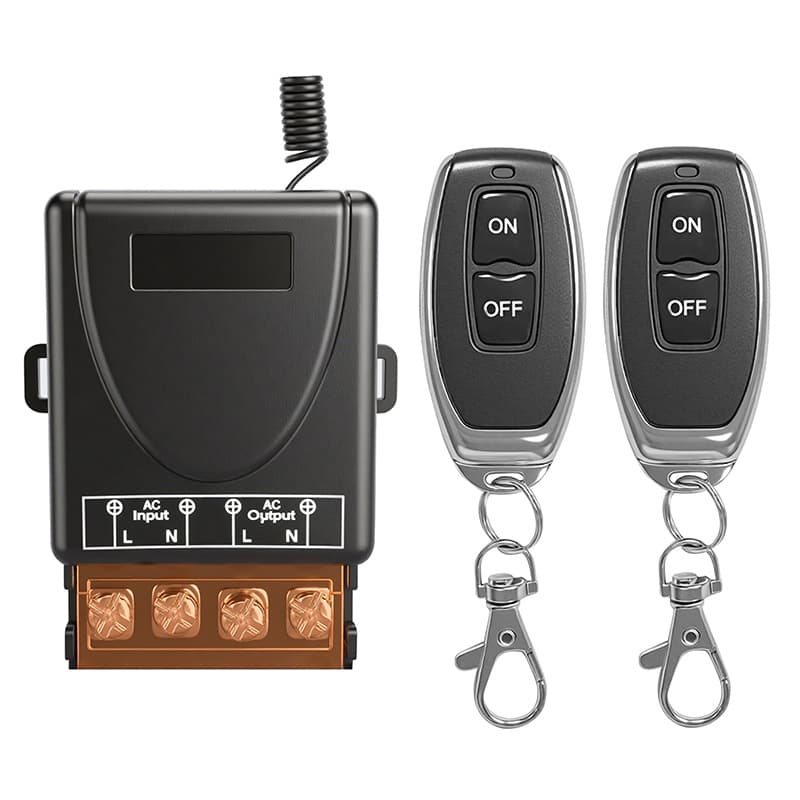 Cross-border bestseller 220V wireless remote control switch, one-to-two remote control switch, wireless remote controller and receiver