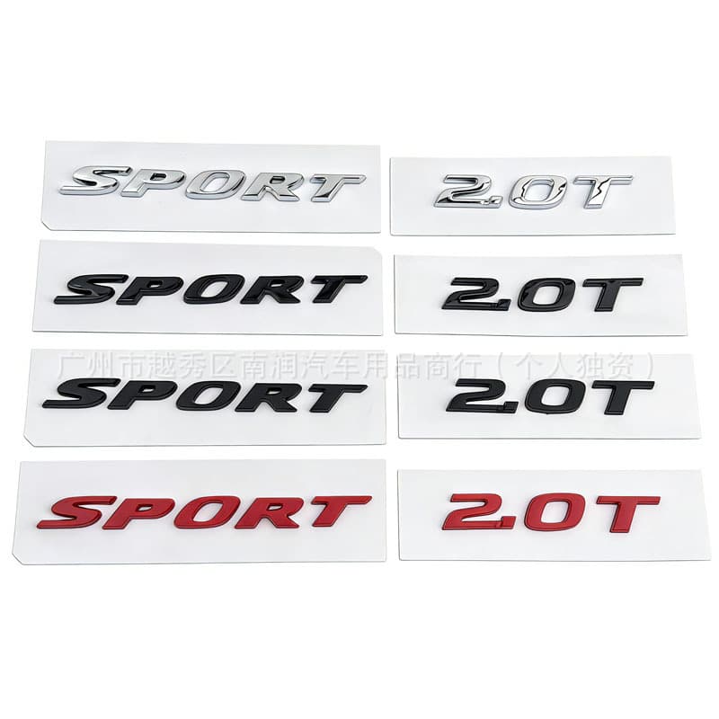 Suitable for Honda US Version CRV Tenth Generation Civic Accord Split 2.0T Sport Plastic Car Logo Modification Rear Emblem