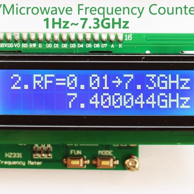 Frequency Meter HF RF Frequency Meter 2.4G 3G 5.8G 6G 7G 1Hz~7.3GHz