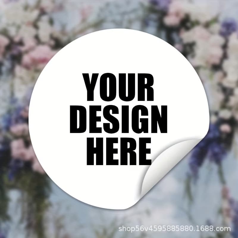 Custom Sticker Irregular Round Waterproof PVC Advertising Logo Seal Sticker Printing Adhesive Label Customization