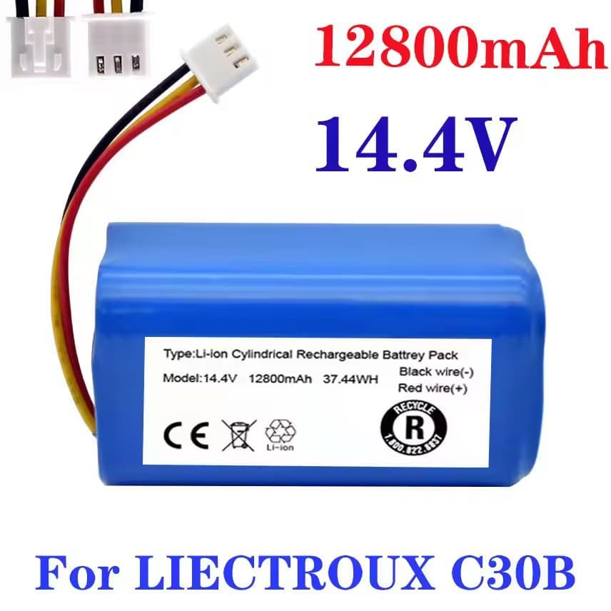 New 14.4V 12800mAh Battery for Letchtoux C30B Robot Vacuum Cleaner
