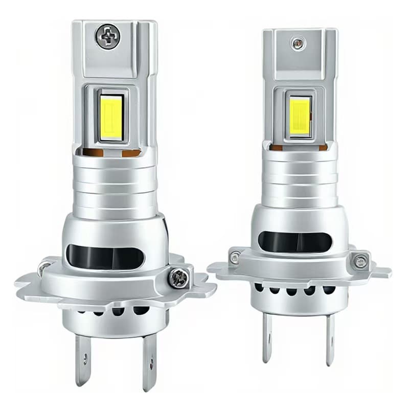 Direct Plug-in LED Car Headlight with Small Fan Cooling Fin H7 Super Bright Low Beam