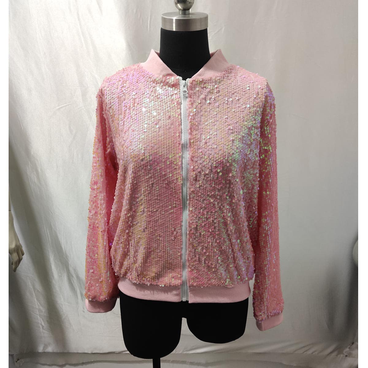 New Children's Jacket for Girls European American Style Spring Autumn Street Dance Performance Top Women Sequins Embroidered Jacket Fashion