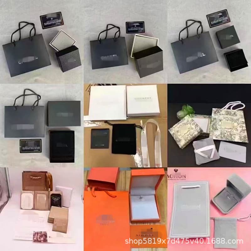 High version luxury packaging gift box big brand original set box counter original logo high-end