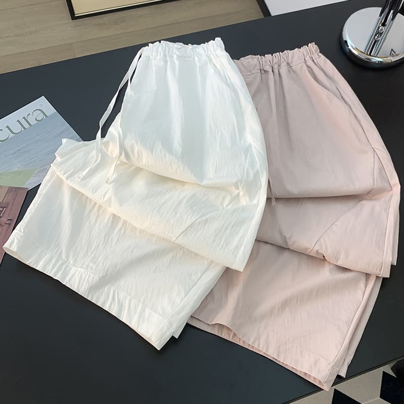 In Stock Ultra Trendy Summer Thin Pants Women Relaxed Casual Pants This Year's Popular Eight-Nine Point Wutong Pants Balloon Style