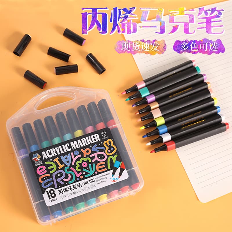 Gothic Triangular Barrel Liquid Ink Watercolor Pen, Customizable LOGO, Multi-Specification Marker, Acrylic Paint Pen