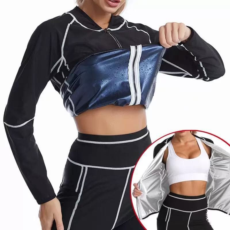 Shapewear for Women Cross-border Sports Running Fitness Sweat Suit High Waist Tummy Control Hip Lifting Waist Cincher Sweat Vest