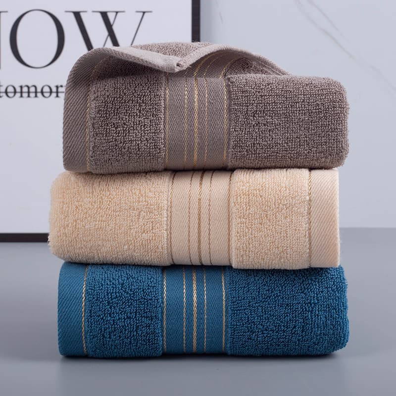 Pure Cotton Thickened Adult Face Towel, Soft and Comfortable, Strong Water Absorption, Dobby Border, Factory Direct, All Cotton Towel