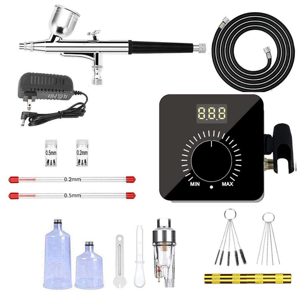 Mini Desktop Air Pump Model Spray Paint Nail Art Tattoo Airbrush Coloring Air Pump Airbrush Set