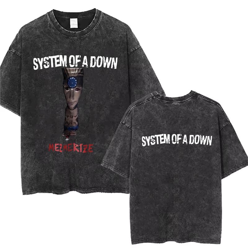 Washed Vintage System of A Down Toxicity Music Album Cover T