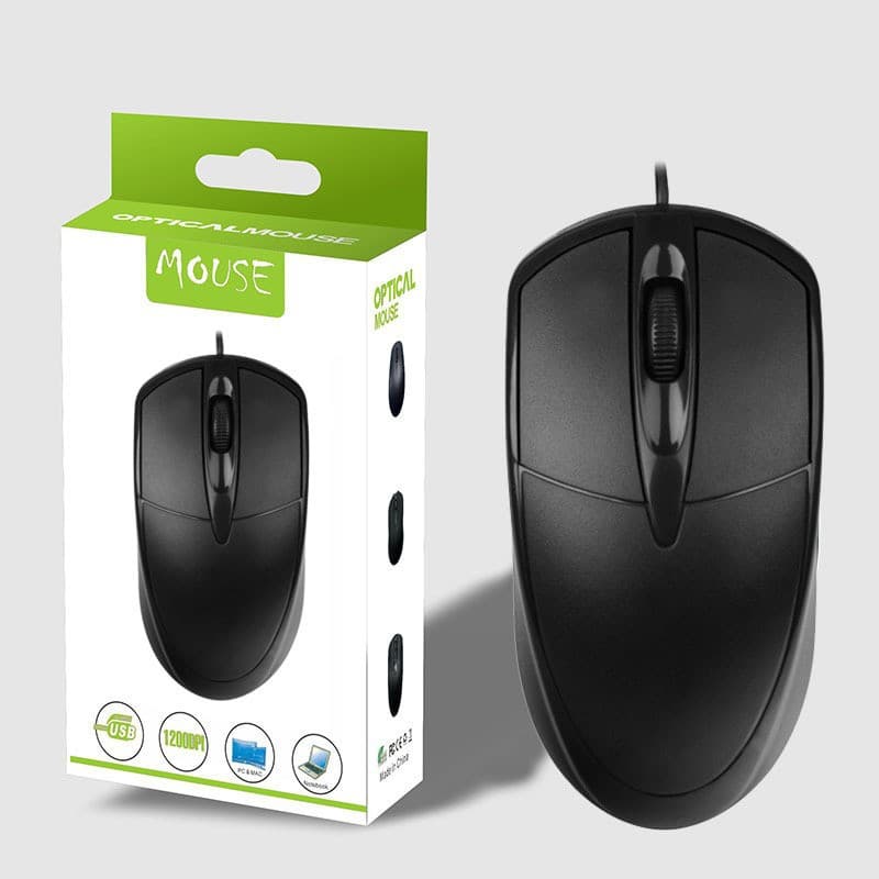 Factory direct sales neutral wired USB mouse home office business notebook desktop screen printing LOGO mouse