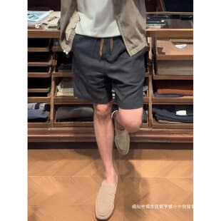 Wholesale Summer Mid-Length Beach Shorts Three-Quarter Length Thin Casual Shorts Trendy Men's Shorts Loose Fit