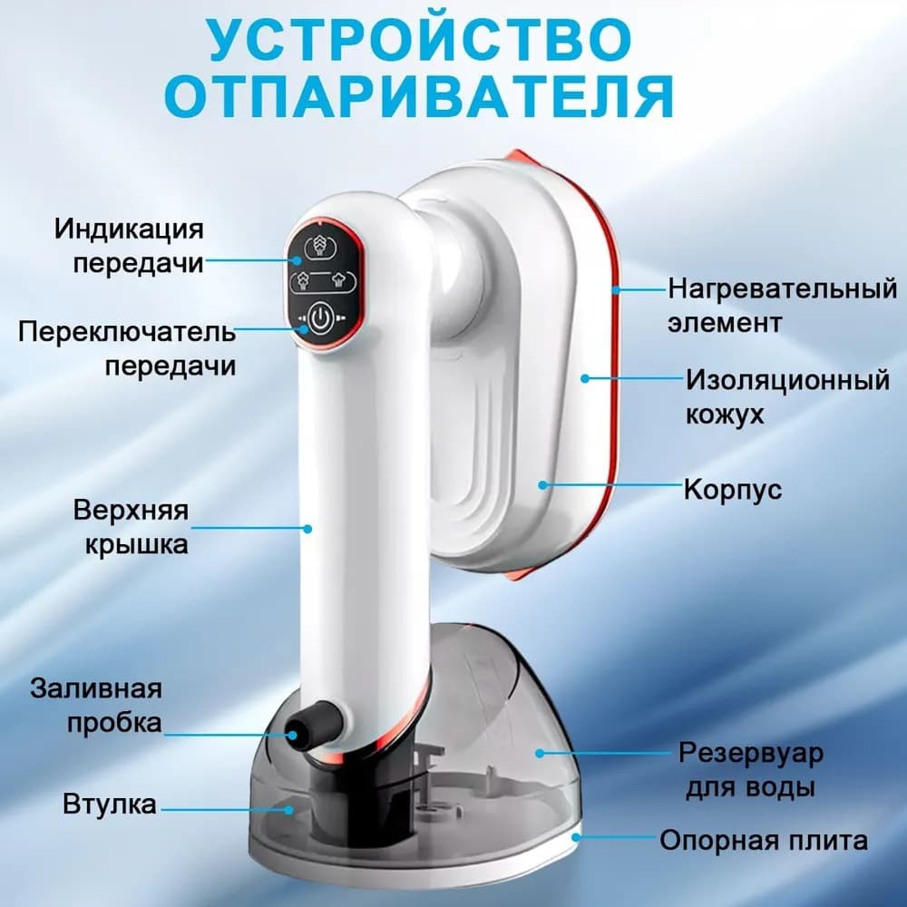 Handheld garment steamer, portable iron, household ironing tool, digital display steam iron.