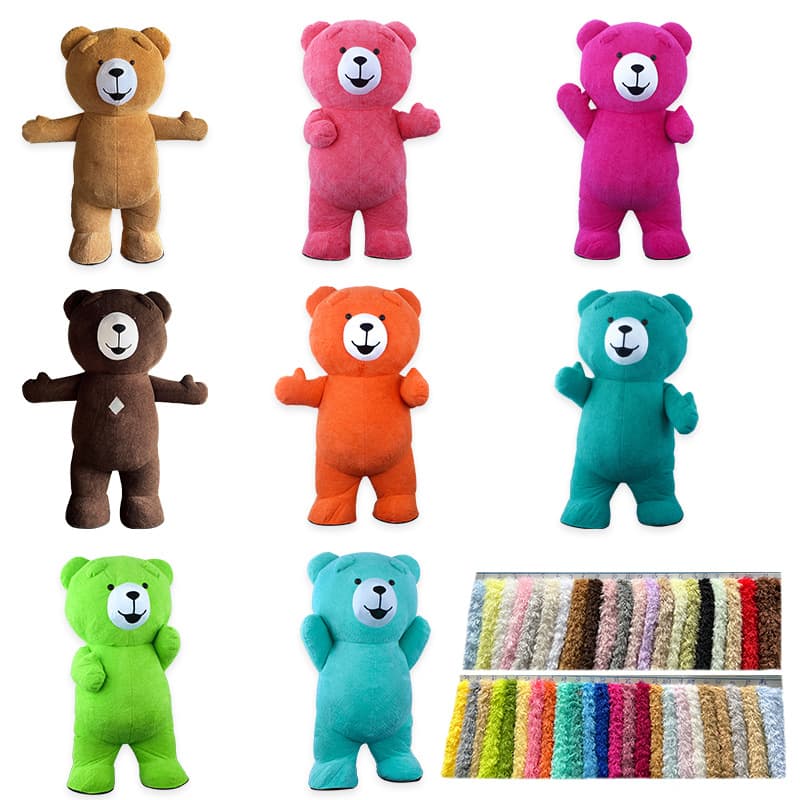 Teddy Bear Costume, Internet Celebrity Bear Suit, Plush Costume for Walking Performance, Adult Costume