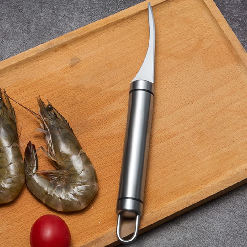 Shrimp Deveining Tool, 304 Stainless Steel Kitchen Multi-functional Shrimp Peeler and Gut Remover