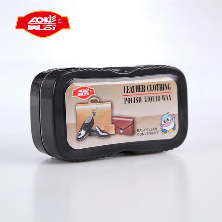 Aoqi Shoe Polish Sponge Shoe Brush Care Shine Waterproof Shoe Wax Colorless Universal Shoe Cleaner for White Shoes and Leather Shoes