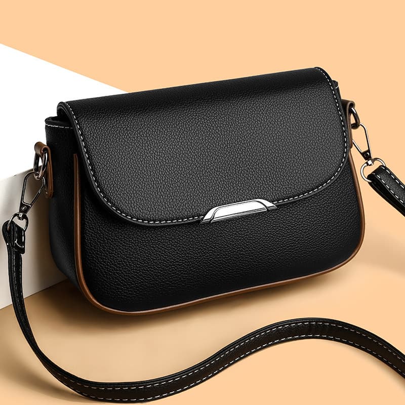 Women's Fashionable Large Flap Postman Bag, Small Square Crossbody Bag, Trendy and Versatile Shoulder Bag