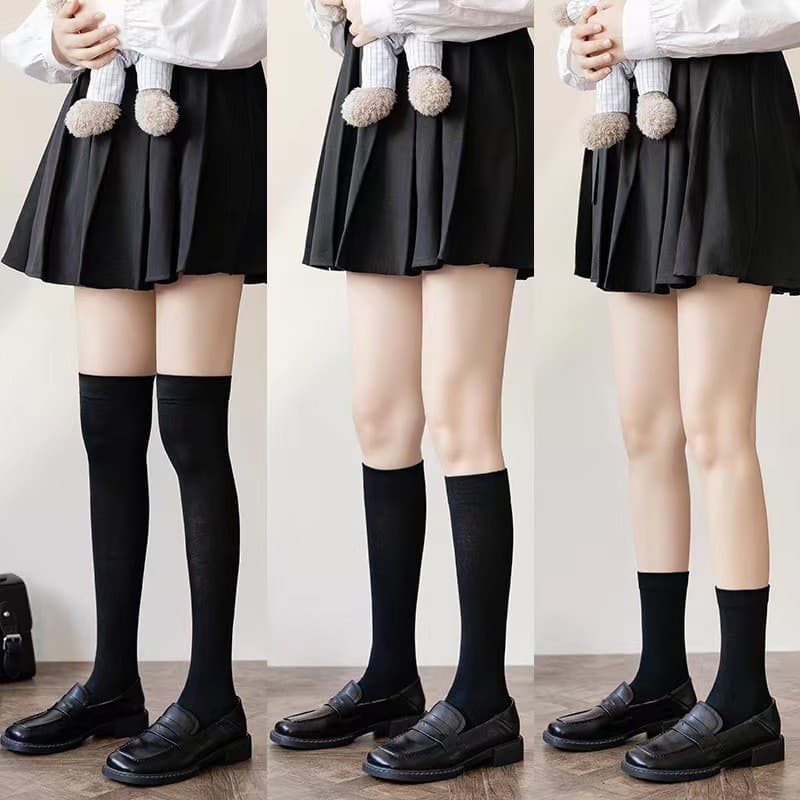 JK Compression Thigh-High Socks for Women, Thin Sports Fitness Slimming Socks
