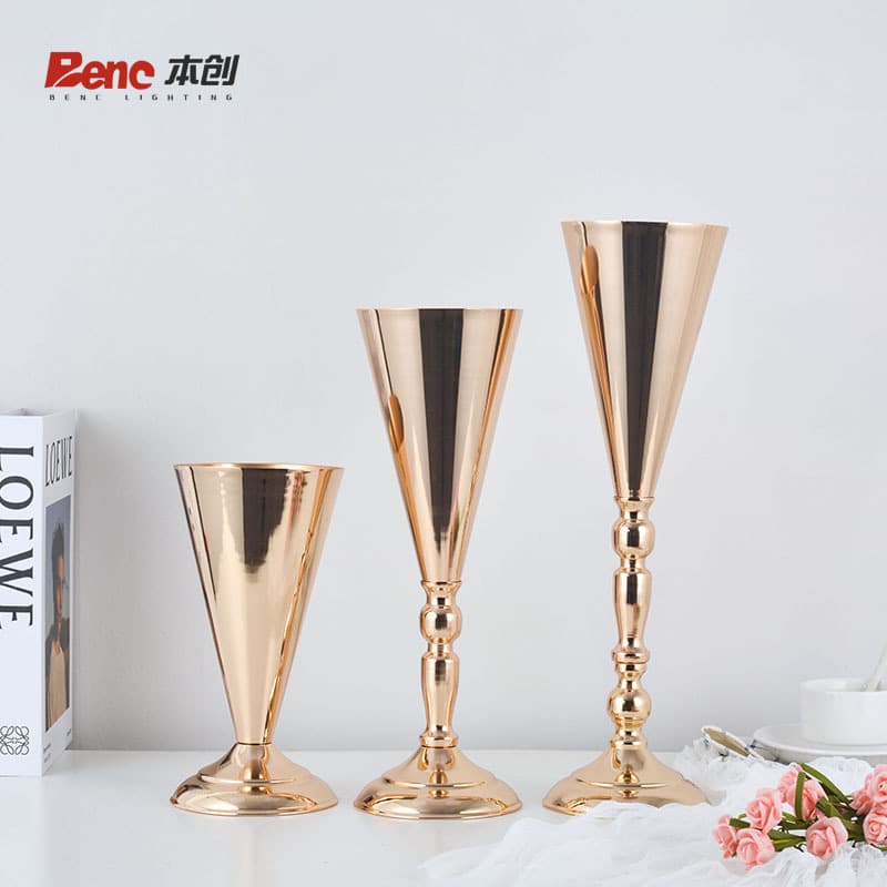 25-50CM Gold Vase for Wedding, Home, Party, Restaurant Table Centerpiece Decor - Hot Selling Cross-Border