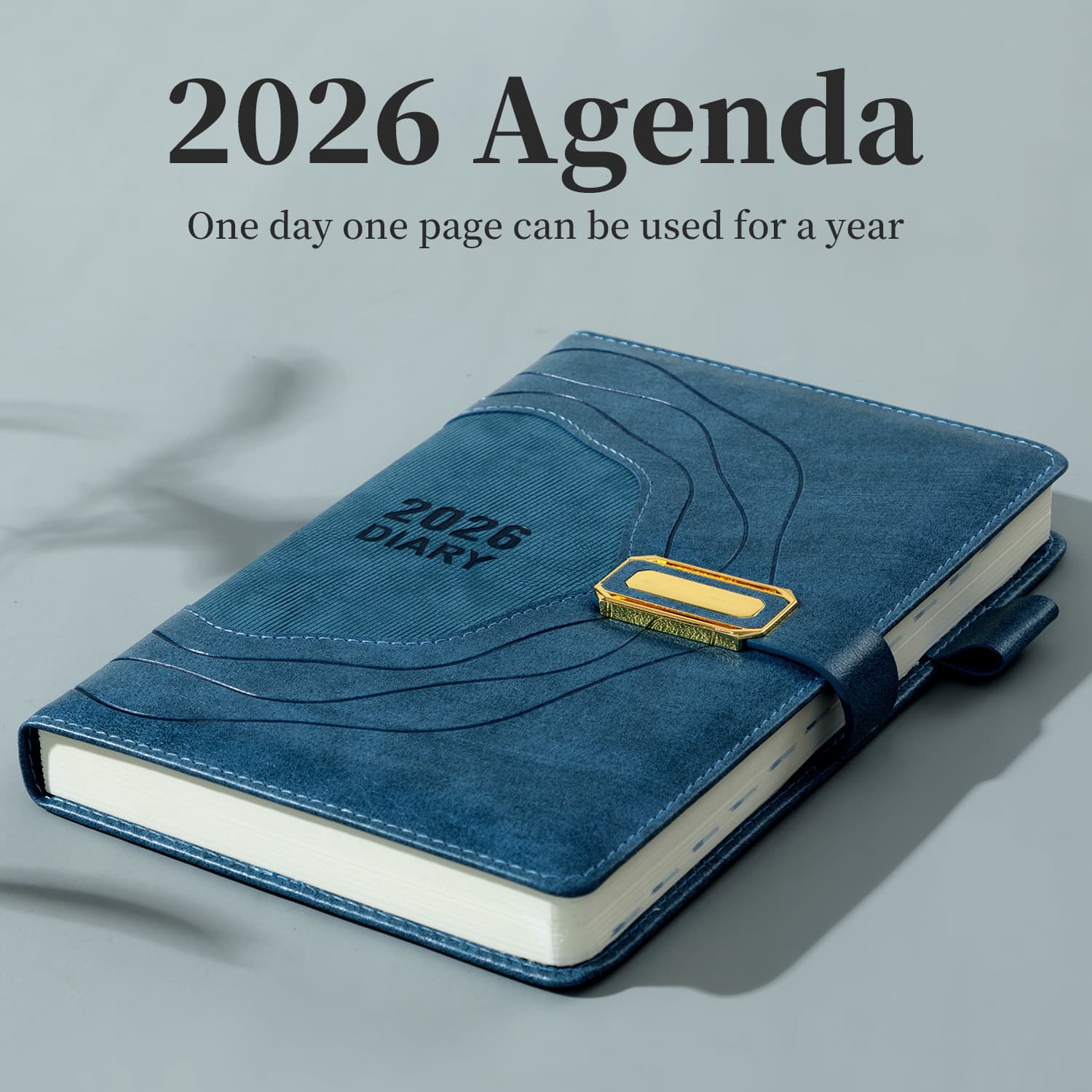Cross-Border 2026 Daily Planner English Notebook Annual Ring Buckle Notebook Retro Efficiency Notebook Daily Plan Book In Stock