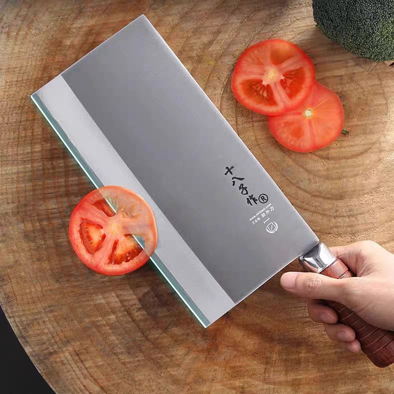 Shibazi kitchen knife for home use, slicing knife, professional chef's triple steel 80CR commercial restaurant Sangdao cutting tool