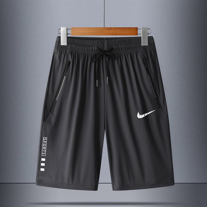 Ice Silk Breathable Quick-Dry Men's Shorts Outdoor Summer Sports Casual Basketball Beach 5-Inch Shorts
