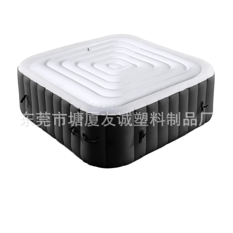 Manufacturer In-Stock Amazon New Square Inflatable Outdoor Swimming Pool Cover, PVC Rain, Dust, and Waterproof Lid