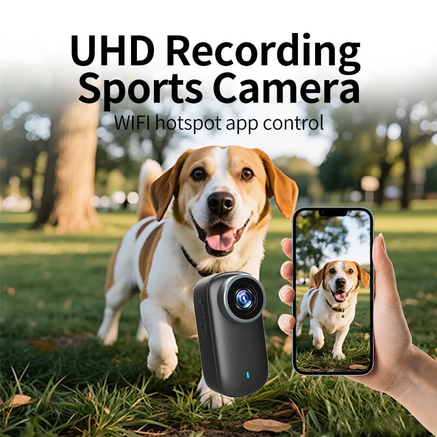 Thumb Camera 4K Magnetic Halter Thumb Sports Camera Portable Cycling Sports Recorder Pet Camera