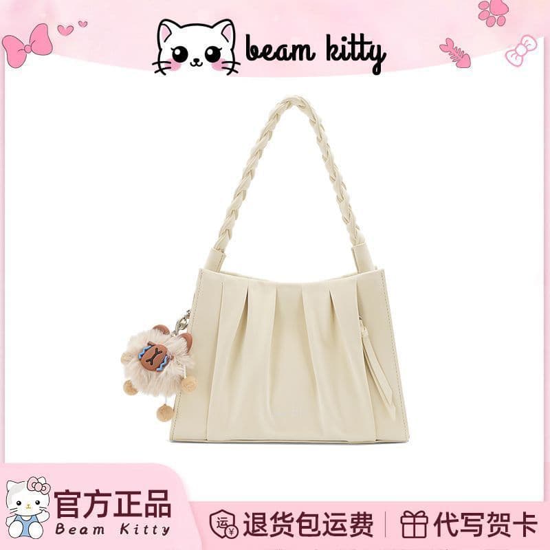 Official Beamkitty 2026 Fashion Handbag Women's 2026 New Korean Style Casual Shoulder Crossbody Bag