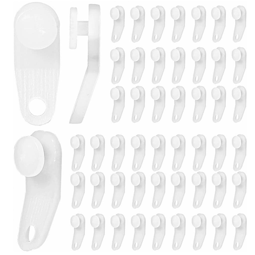 Cross-border Curtain Side Track Pulley Hook Accessories, Universal Plastic Silent Curtain Track Pulley Replacement Beads