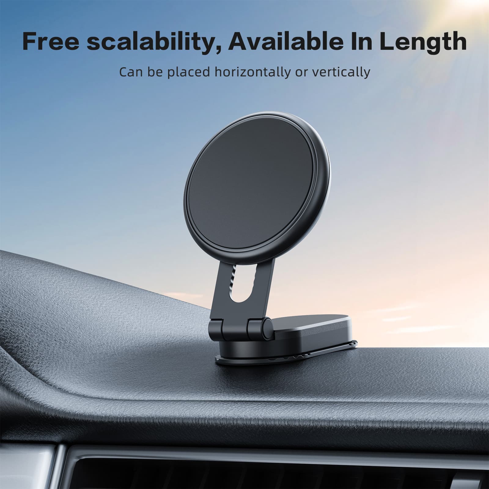 New Car Phone Magsafe Magnetic Mount Dashboard Foldable Extendable Rotating Premium Navigation Holder