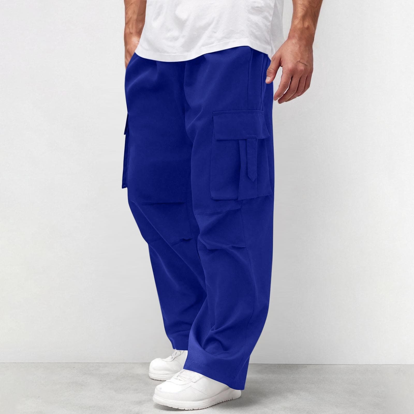 American Trendy Brand Workwear Pants for Men, Premium Ins Style Long Pants Multi-Pocket Couples Loose Straight-Leg Wide-Leg Casual Trousers