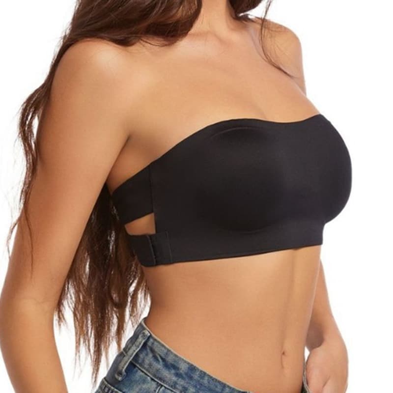 Cross-Border Exclusive Shein Same Style European and American Wireless Bra Women's Push-Up Sports Bra Silicone Non-Slip Sexy Bra