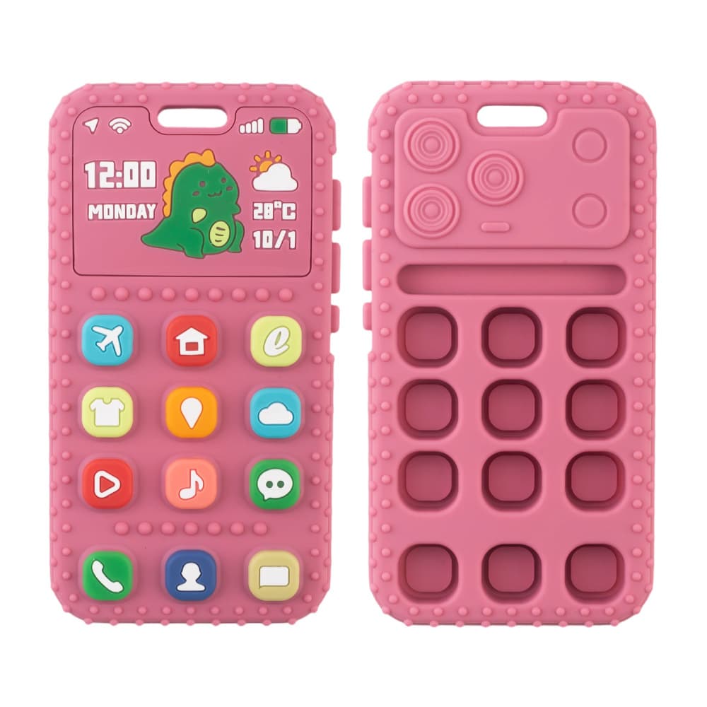 Phone Dinosaur Teether Remote Control Calculator Game Controller Teether Chew Toy Silicone RUS