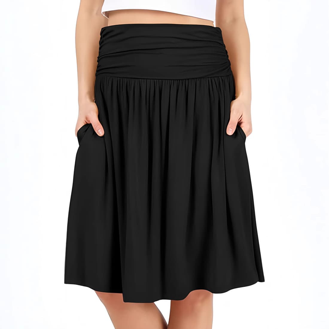 European and American Cross-Border Summer Pocket Pleated Skirt 2026 New Model TEMU Amazon Tiktok Independent Station Short Skirt Women's Clothing