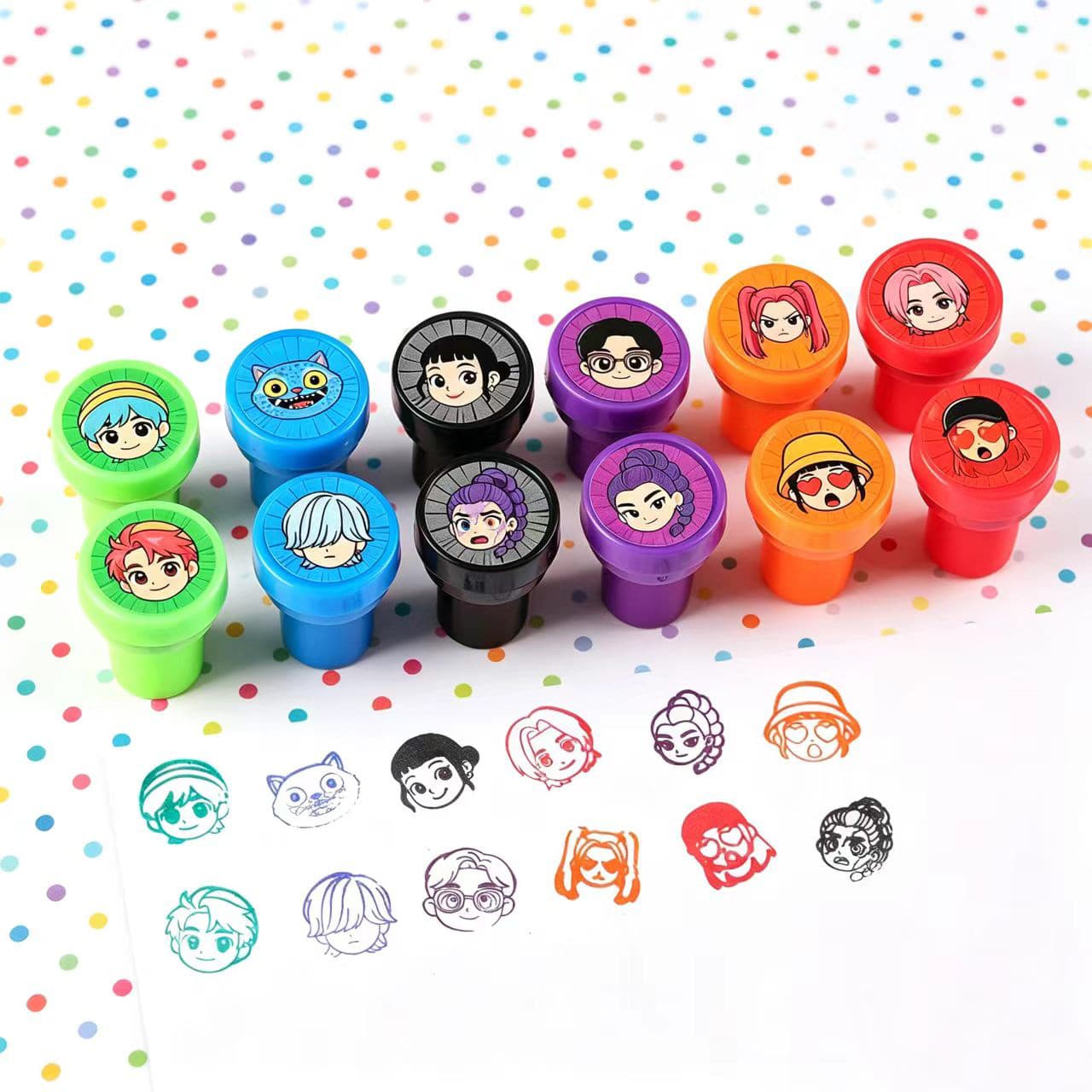Cross-border Magic Witch Stamp Children's Cartoon Stamp Set Teacher Homework Correction Encouragement Stamp Wholesale