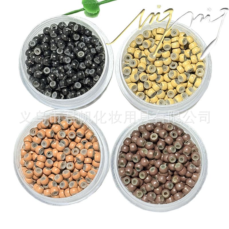 500pcs 3.5mm Nano Silicone Hair Extension Rings Invisible Hair Extension Connector Hair Loop Hair Extension Clips In Stock