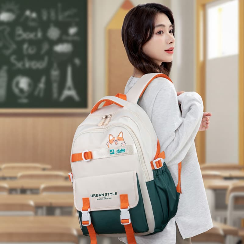New Primary School Student Backpack for Girls, Middle and High School Students, Lightweight, Weight-Reducing, Large Capacity, Casual, Stylish Backpack for Boys