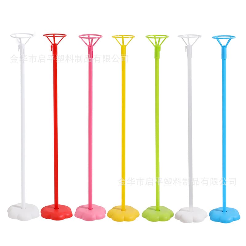 Wholesale small plum blossom base balloon rod holders, birthday party banquet table setup tabletop small columns manufacturer direct sales