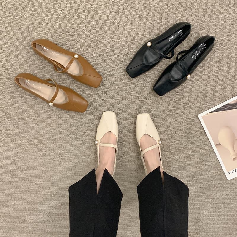 Flat Single Shoes for Women 2026 Spring, Autumn, and Summer New Versatile Design Mary Jane Shoes Gentle Style Evening Shoes
