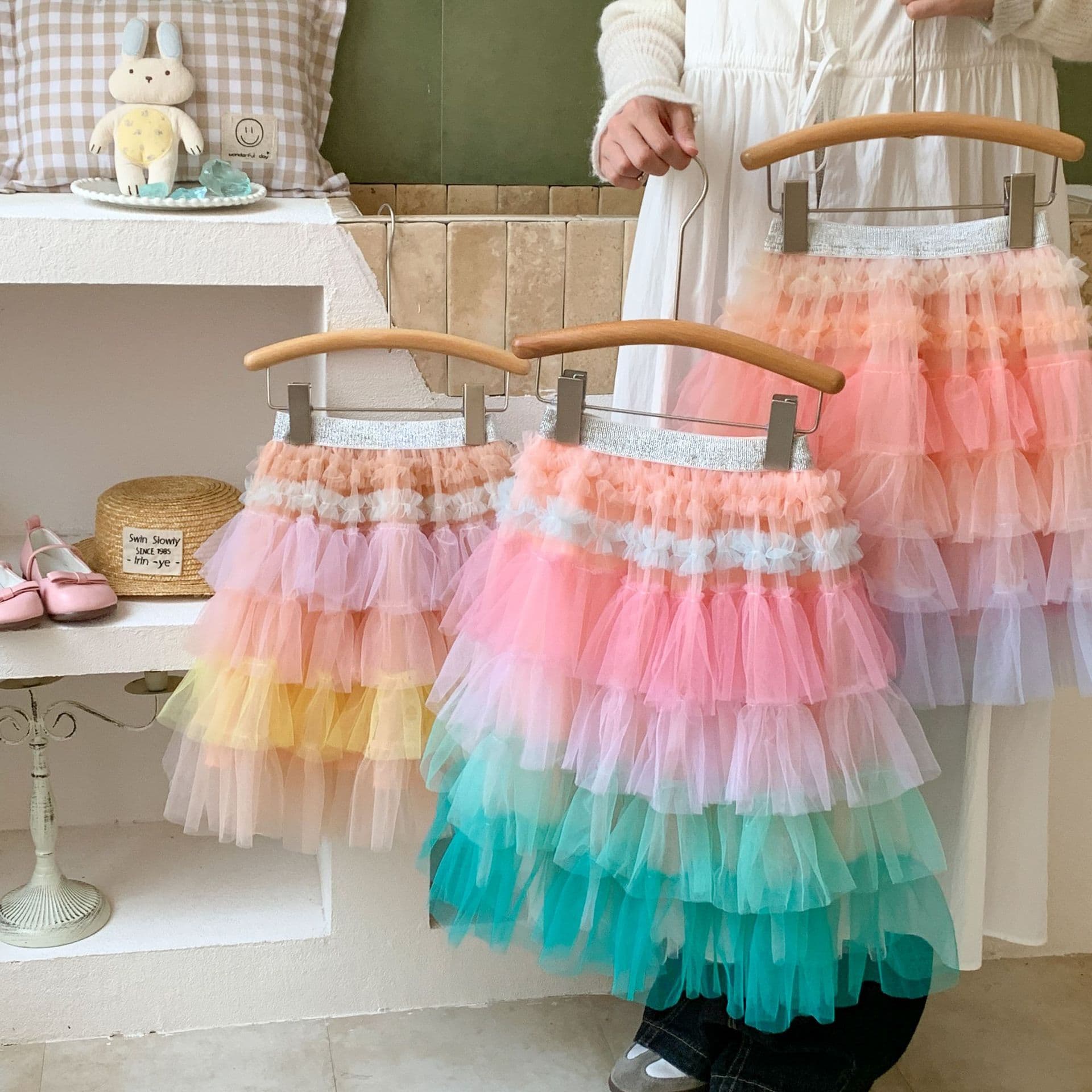 Girls skirt cake skirt spring and summer skirt tutu skirt children's skirt skirt little girl tutu skirt versatile