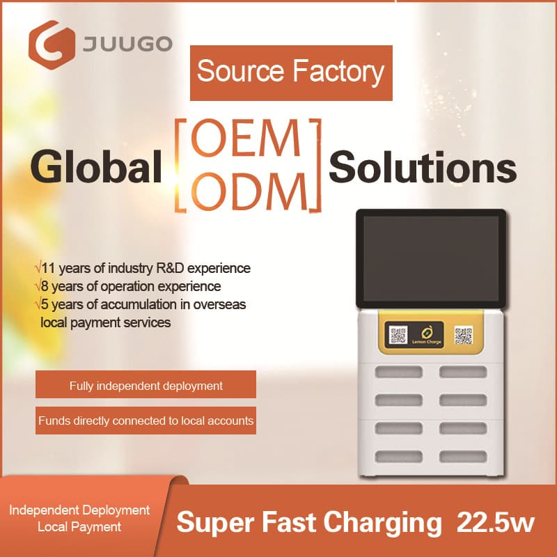 Commercial Power Bank Production Processing Screen LED QR Code Equipment Integration with Local Payments